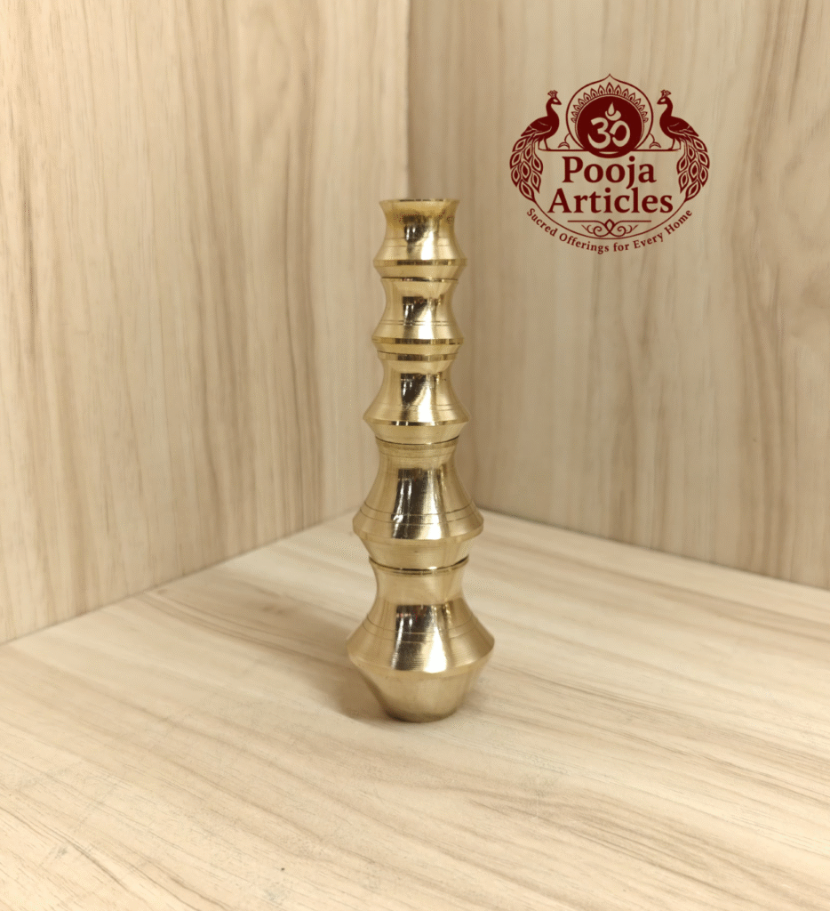 5 Pot Kubera Set – Size 1 (60g, 5.3 x 2 Inches) | Brass Kuber Pooja Set for Wealth & Divine Decor