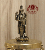 Buy Premium Brass Guruvayoorappan Idol Online – 100 g, 3" Handcrafted Krishna Idol for Spiritual Grace