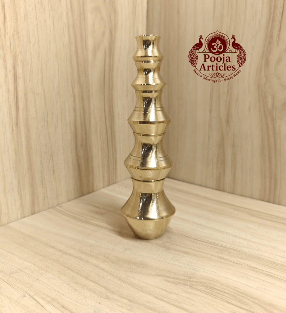 Buy 5 Pot Kuber Set – Size 2 (90g, 6.3 x 2.5 Inches) | Brass Kuber Pooja Set for Prosperity & Home Decor