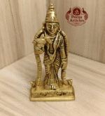 Buy Pure Brass Meenakshi Amman Statue Online – 210g, 3.7" Divine Meenakshi Idol for Pooja & Home Decor