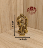 Buy Brass Thiruvachi Murugan Statue Online – 210g, 4 inch Handcrafted Kartikeya Idol for Pooja & Spiritual Decor