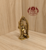 Buy Brass Thiruvachi Murugan Statue Online – 210g, 4 inch Handcrafted Kartikeya Idol for Pooja & Spiritual Decor