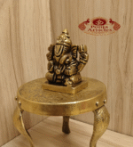 Buy Brass Dagdusheth Ganesh Statue – 150g, 2″ Handcrafted Lord Ganesha Idol