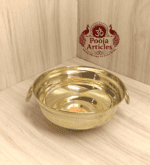Brass Flower Pot Urli – Size 2 (80g, 4.8" ) | Authentic Handcrafted Decor for Pooja and Home