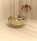 Brass Flower Pot Urli – Size 2 (80g, 4.8" ) | Authentic Handcrafted Decor for Pooja and Home