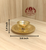 Buy Brass Agal Diya Vilakku Online for Pooja | 38g, 3.8"Pure Brass Agal Deepam for Divine Ambience