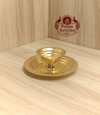 Buy Brass Agal Diya Vilakku Online for Pooja | 38g, 3.8"Pure Brass Agal Deepam for Divine Ambience