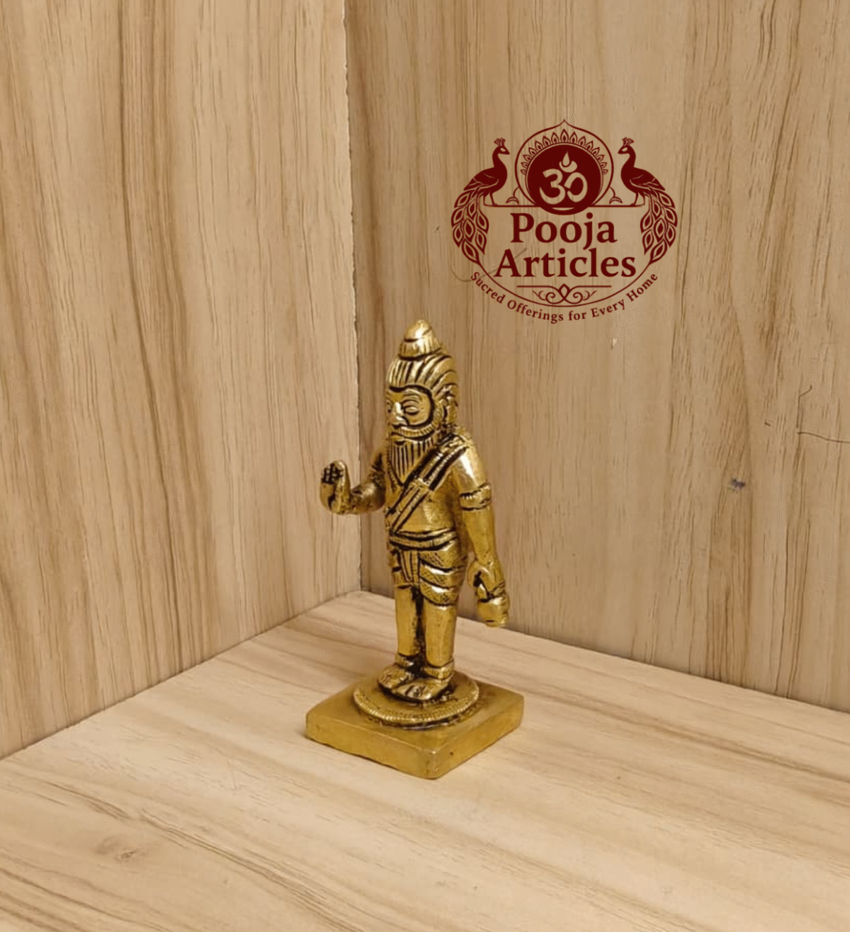 Buy Brass Agathiyar Statue | 140g, 3.2" Handcrafted Sage Idol for Pooja