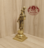 Buy Brass Andal Statue Online – Handcrafted 9.5”,1.570 Kgs Godha Devi Idol for Divine Décor
