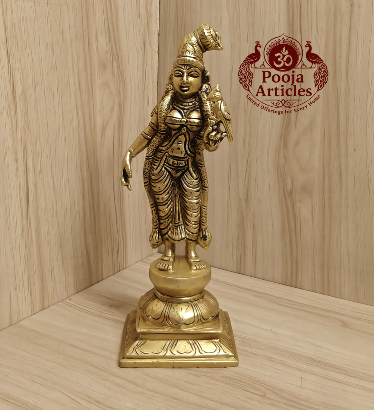 Buy Brass Andal Statue Online – Handcrafted 9.5”,1.570 Kgs Godha Devi Idol for Divine Décor Buy Brass Andal Statue Online – Handcrafted 9.5”,1.570 Kgs Godha Devi Idol for Divine Décor