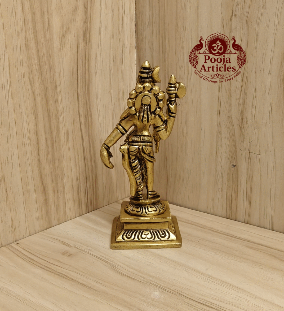 Buy Brass Ardhanarishvara Statue Online – 5 Inch, 440g Handcrafted Divine Idol