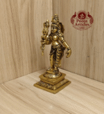 Buy Brass Ardhanarishvara Statue Online – 5 Inch, 440g Handcrafted Divine Idol
