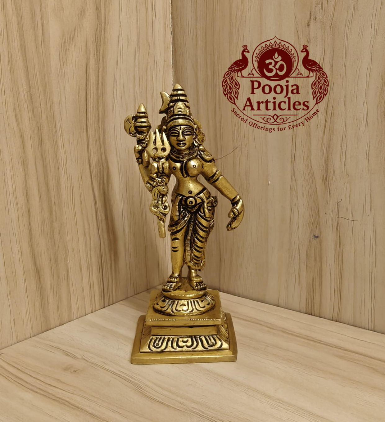 Buy Brass Ardhanarishvara Statue Online – 5 Inch, 440g Handcrafted Divine Idol Buy Brass Ardhanarishvara Statue Online – 5 Inch, 440g Handcrafted Divine Idol