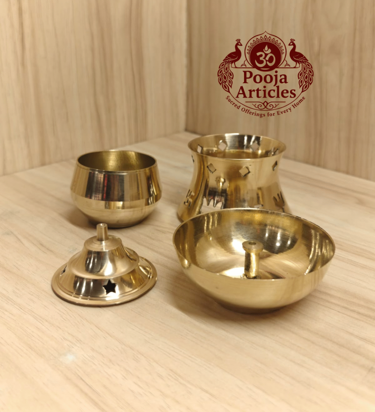 Buy Brass Aroma Incense Burner Camphor Lamp Online – Traditional Camphor Diya for Divine Aura (190g, 5 inch)