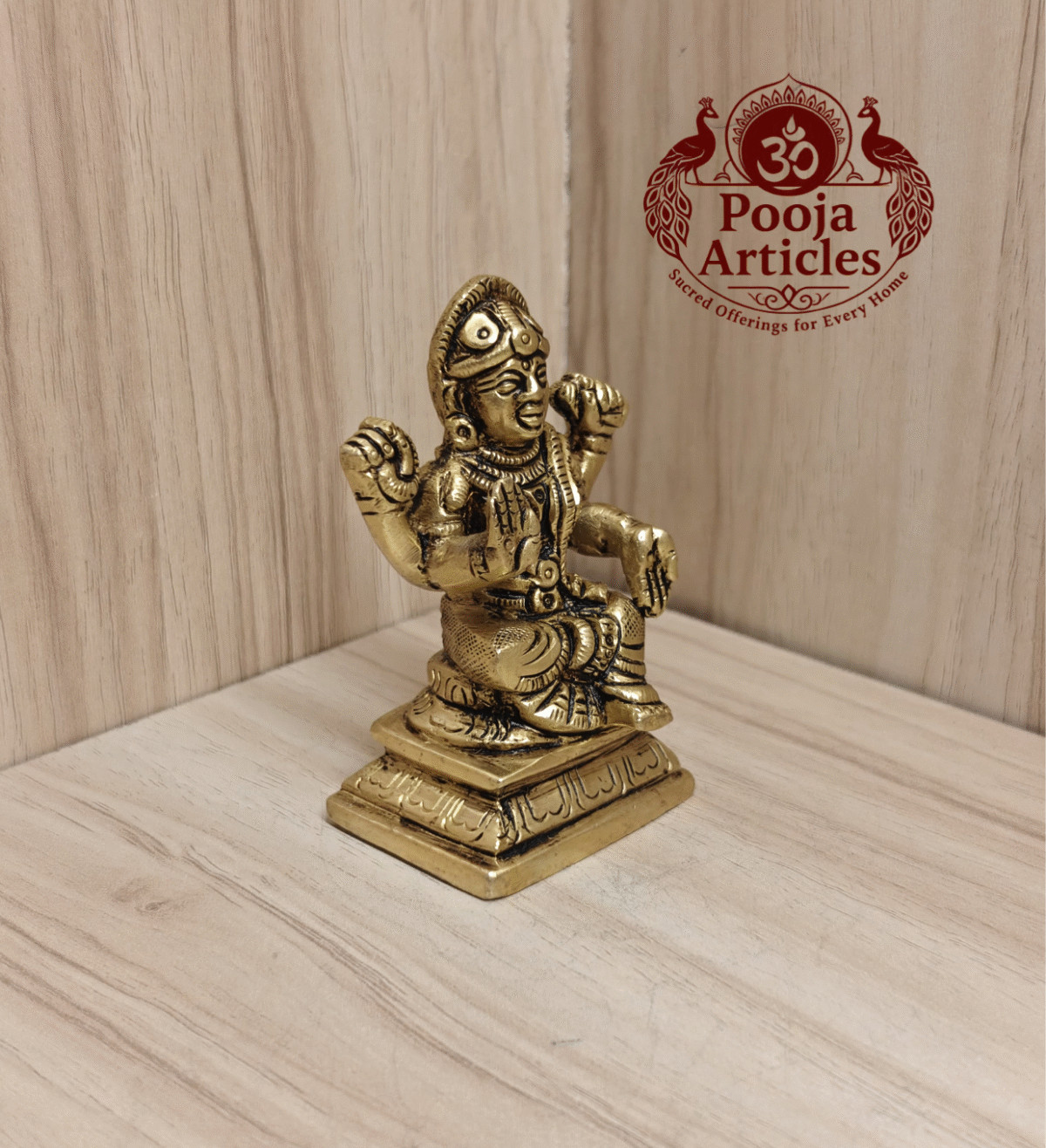 Buy Brass Balambigai Statue Online – 220g, 3" Handmade Goddess Idol for Pooja