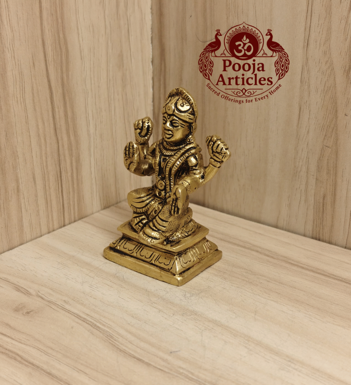 Buy Brass Balambigai Statue Online – 220g, 3" Handmade Goddess Idol for Pooja