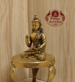 Buy Brass Buddha Idol 220g, 3.2"– Handcrafted Buddha Idol For Home & Puja Use