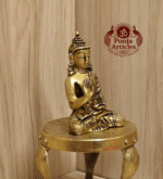 Buy Brass Buddha Idol 220g, 3.2"– Handcrafted Buddha Idol For Home & Puja Use