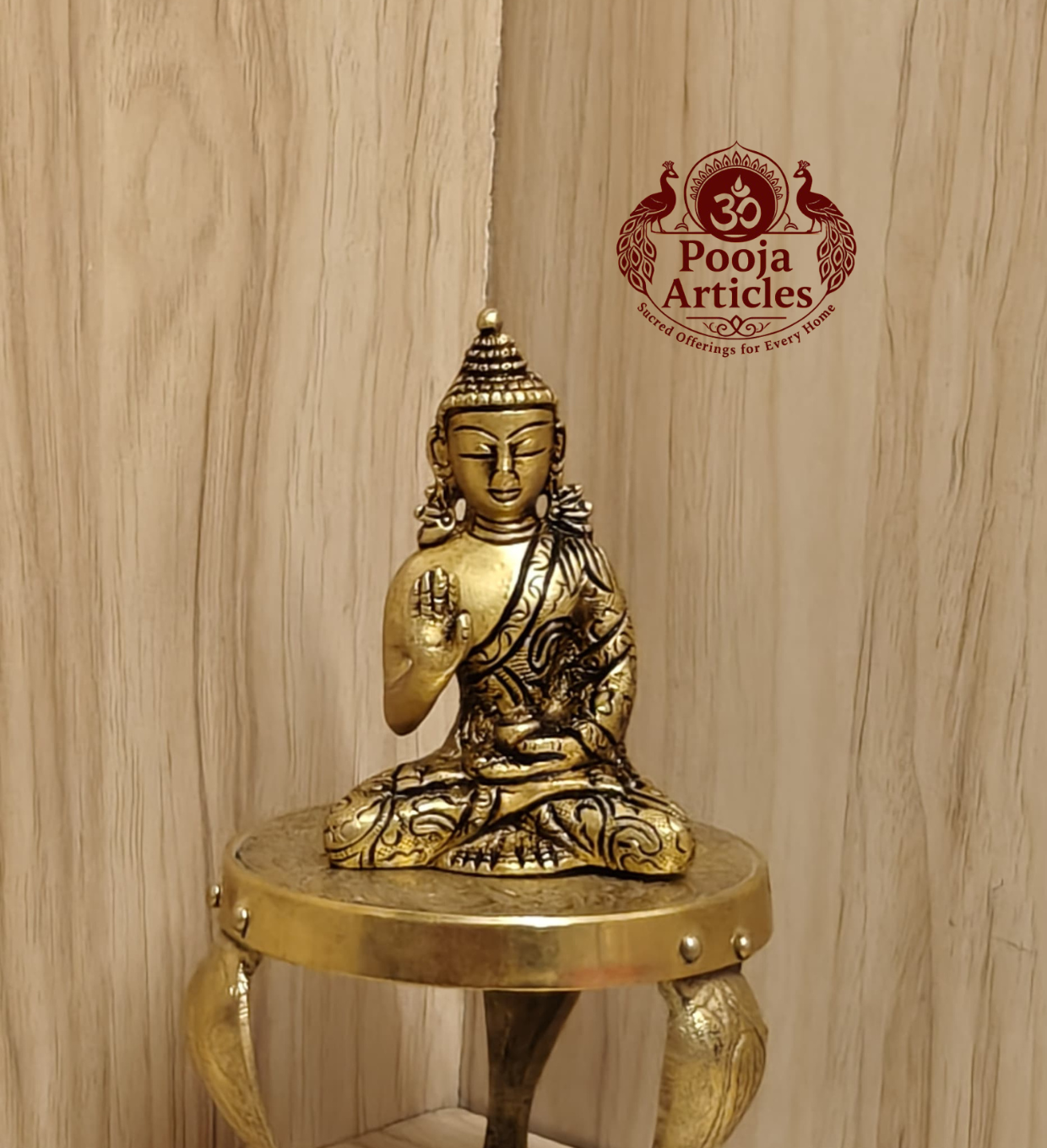 Buy Brass Buddha Idol 220g, 3.2"– Handcrafted Buddha Idol For Home & Puja Use Buy Brass Buddha Idol 220g, 3.2"– Handcrafted Buddha Idol For Home & Puja Use