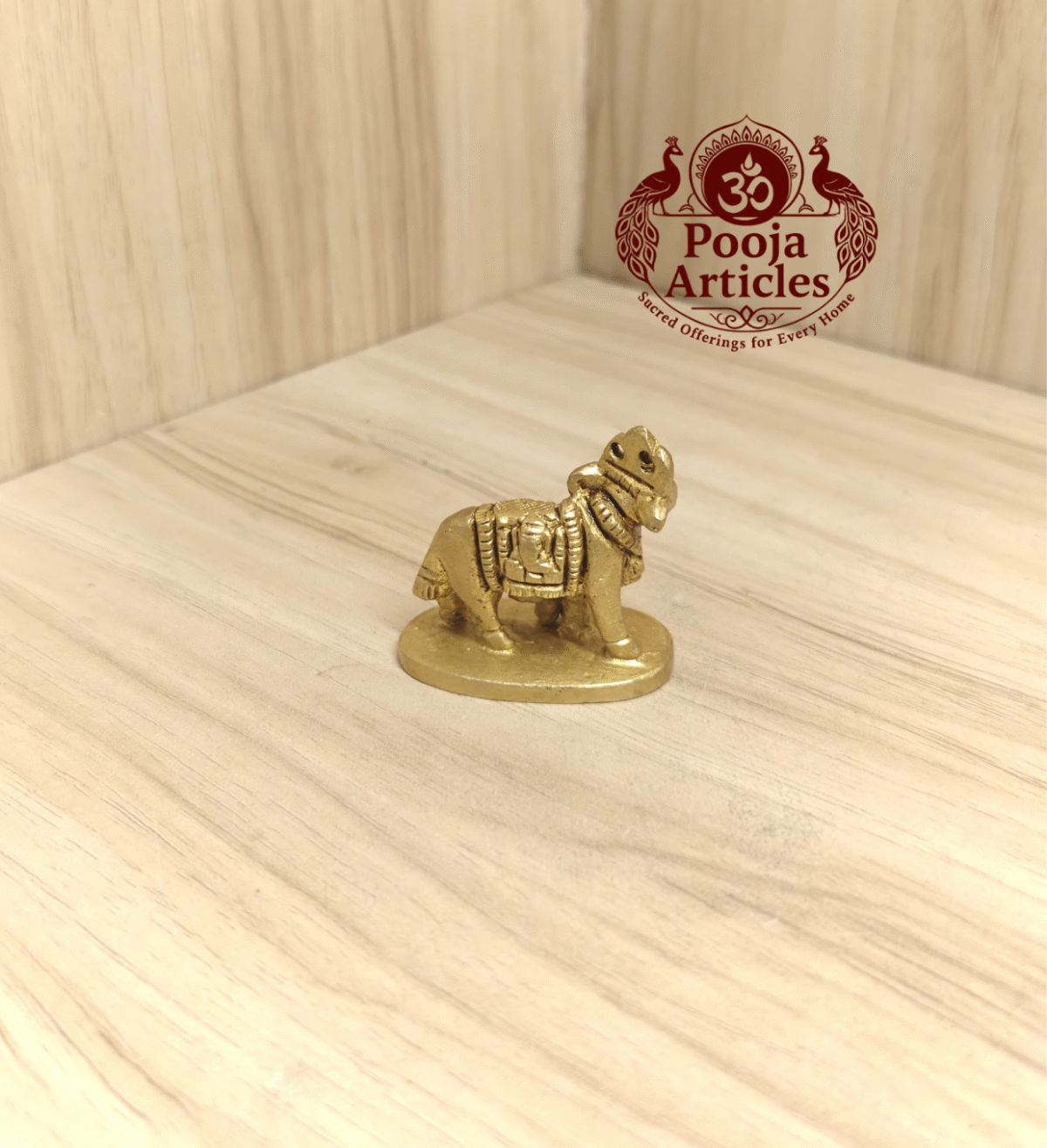 Buy Brass Cow and Calf Idol for Pooja – 50g, 1.6" | Sacred Symbol of Prosperity and Devotion