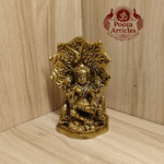 Buy Brass Dakshinamurthy Statue Online – Handcrafted 590g, 4.5" South Indian God Idol for Pooja & Home Decor