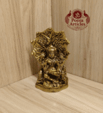 Buy Brass Dakshinamurthy Statue Online – Handcrafted 590g, 4.5" South Indian God Idol for Pooja & Home Decor