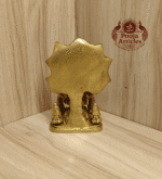 Buy Brass Dakshinamurthy Statue Online – Handcrafted 590g, 4.5" South Indian God Idol for Pooja & Home Decor