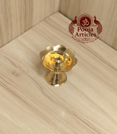 Buy Brass Devdas Diya 30g, 1.4" – Handcrafted Divine Table Oil Lamp For Lighting & Puja