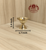 Buy Brass Devdas Diya 30g, 1.4" – Handcrafted Divine Table Oil Lamp For Lighting & Puja
