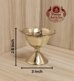 Buy Brass Devdas Diya 75g, 2.6" – Handcrafted Divine Pooja Oil Lamp For Lighting & Puja
