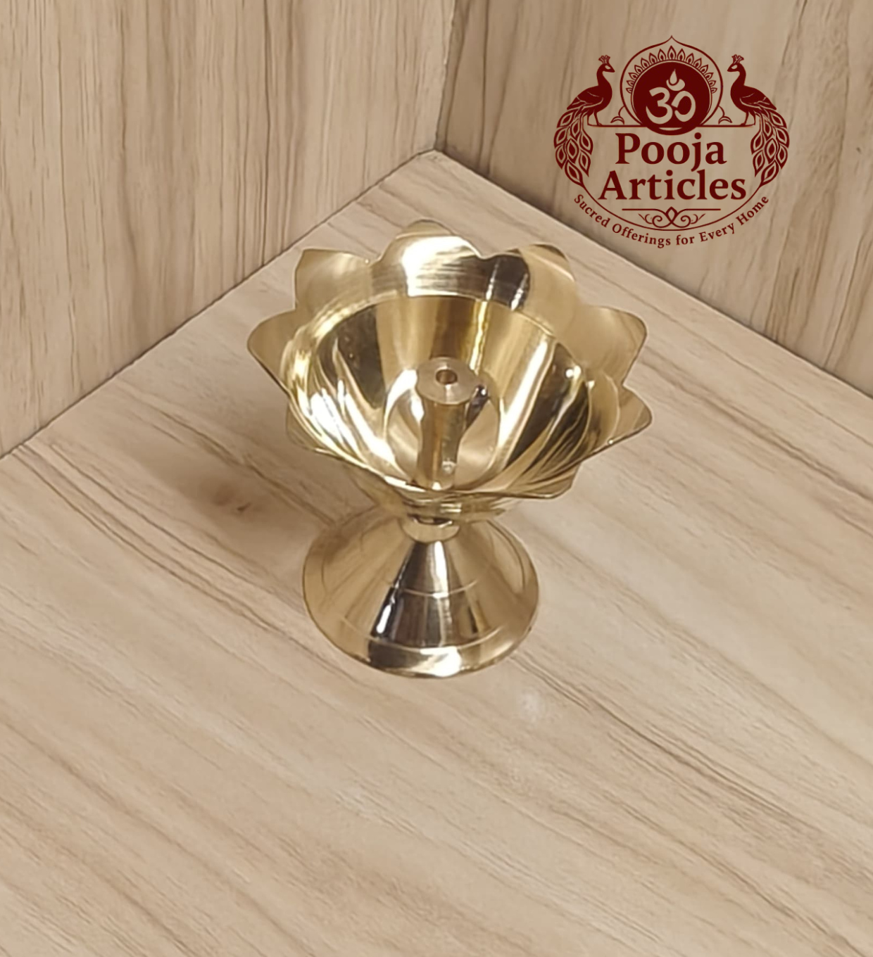 Buy Brass Devdas Diya 75g, 2.6" – Handcrafted Divine Pooja Oil Lamp For Lighting & Puja Buy Brass Devdas Diya 75g, 2.6" – Handcrafted Divine Pooja Oil Lamp For Lighting & Puja