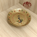 Buy Brass Divine Peacock Pin Tray for Pooja and Decor – 260 g, 5.2" Traditional Pin Tray Online