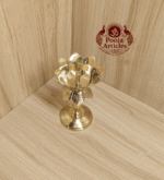 Buy Brass Diya Stand Lotus 200g, 5" – Illuminate Handcrafted Oil Lamp With Lighting & Puja Use