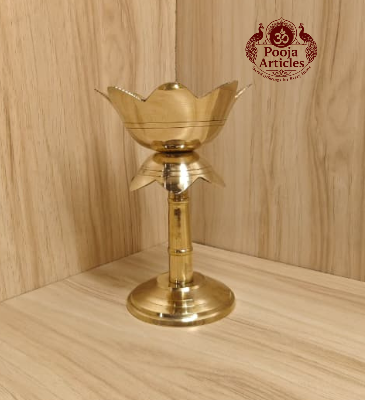 Buy Brass Diya Stand Lotus 230g, 6" – Illuminate Traditional Oil Lamp With Lighting & Puja Use Buy Brass Diya Stand Lotus 230g, 6" – Illuminate Traditional Oil Lamp With Lighting & Puja Use