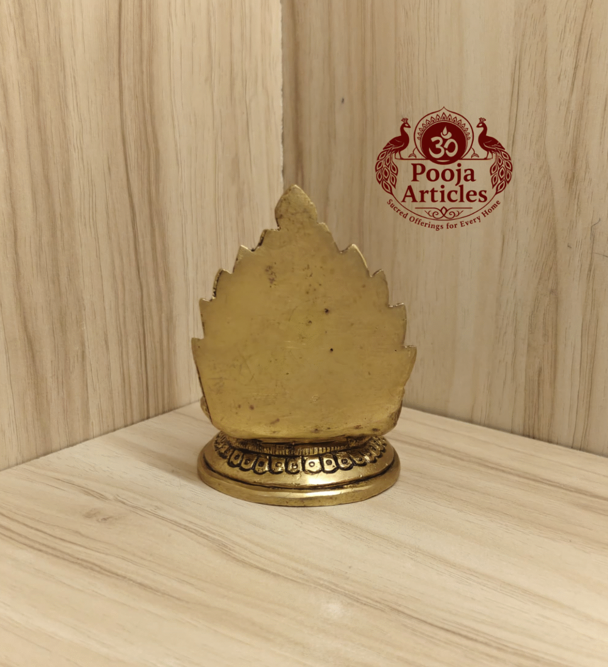 Buy Brass Gajalakshmi Vilakku – 290g, 3″ Handcrafted Divine Sacred Lamp for Pooja & Home Temple