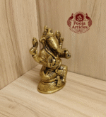 Buy Brass Ganesh idol Online – 440g, 3.6" Handcrafted Ganesha Idol for Home Pooja & Décor