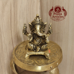 Buy Brass Ganesh Statue Online – 160g, 2.2" Divine Vinayagar Idol for Home & Office Décor