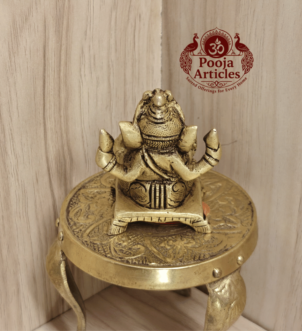 Buy Brass Ganesh Statue Online – 160g, 2.2" Divine Vinayagar Idol for Home & Office Décor