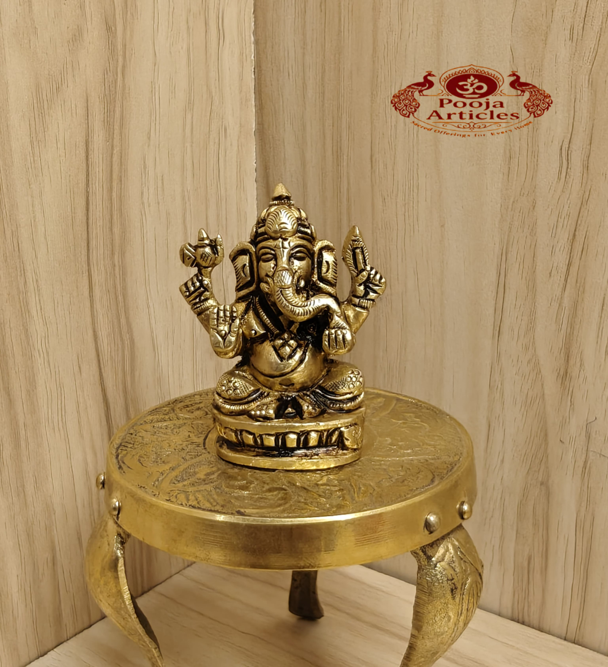 Buy Brass Ganesha Idol – 140g, 2.1″ Handcrafted Lord Ganesha Statue Buy Brass Ganesha Idol – 140g, 2.1″ Handcrafted Lord Ganesha Statue