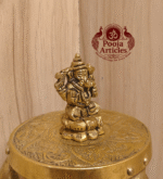 Buy Brass Ganesha Murti – 70g, 1.7 Inch Handcrafted Lord Ganesha Idol For Home & Pooja Use