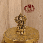 Buy Brass Ganesha Murti – 70g, 1.7 Inch Handcrafted Lord Ganesha Idol For Home & Pooja Use