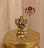 Buy Brass Ganesha Murti – 70g, 1.7 Inch Handcrafted Lord Ganesha Idol For Home & Pooja Use