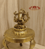 Buy Brass Ganesha Statue – 200g, 2.8″ Handcrafted Lord Ganesha Idol