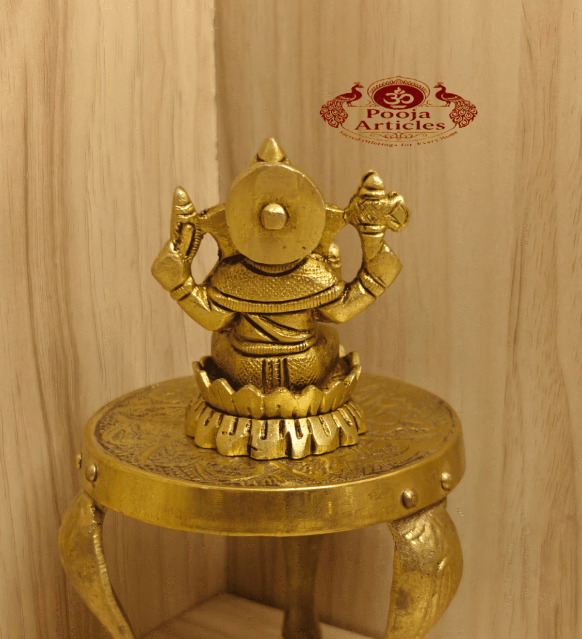 Buy Brass Ganesha Statue – 200g, 2.8″ Handcrafted Lord Ganesha Idol