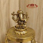 Buy Brass Ganesha Statue – 200g, 2.8″ Handcrafted Lord Ganesha Idol