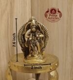 Buy Brass Hanuman Opening His Heart Figurine – 100g, 2.6" Handcrafted Devotional Idol For Home Use & Pooja Use