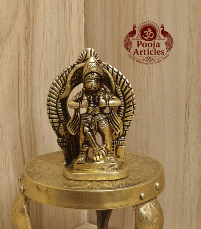 Buy Brass Hanuman Opening His Heart Figurine – 100g, 2.6" Handcrafted Devotional Idol For Home Use & Pooja Use