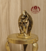 Buy Brass Hanuman Opening His Heart Figurine – 100g, 2.6" Handcrafted Devotional Idol For Home Use & Pooja Use