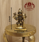 Buy Brass Kamakshi Amman Idol – 80g, 2″ Handcrafted Goddess Idol for Home Use & Temple