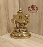 Buy Brass Kamakshi Amman Statue – 450g, 4″ Handcrafted Goddess Idol For Pooja & Home Use